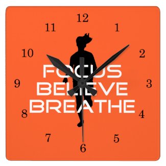 Focu Believe Breathe Round Clock
