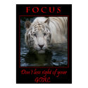 Focus Motivational Poster print