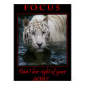 Focus Motivational Poster print