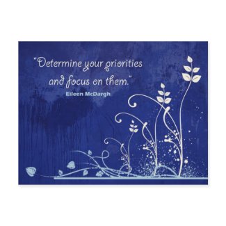 Focus-Motivational Quote postcard postcard