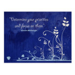 Focus-Motivational Quote postcard