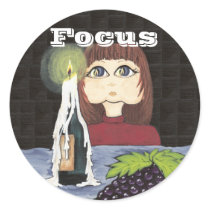 Focus on Candle Work Sticker by Quantum_Art_Nerd Focus on Candle Work Sticker