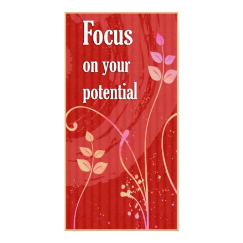 Focus-Positive Attitude Motivational Poster print