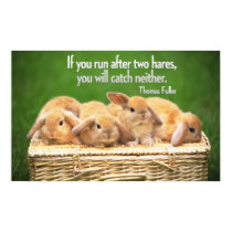 Focus Proverb Inspirational Poster Print