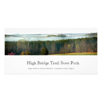 Fog around High Bridge Trail State Park Picture Card