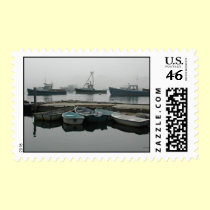Fog Boats--postage postage by BlarneyCards Fog Boats--postage postage