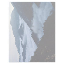 Fog filling the ravines of the Angeles National Fo Personalized Letterhead