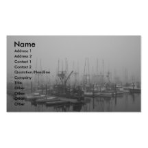 Fog In The Harbor Business Card Template