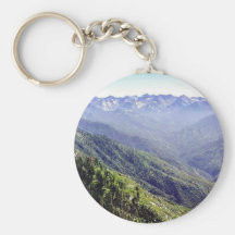 Fog Over Hills Key Chains