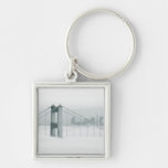 Fog rolls through the San Francisco bay 2 Key Chain