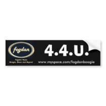 Fogdan Music Bumper Sticker bumper stickers
