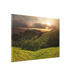Foggy California Sunset Gallery Wrap Canvas
