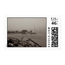 Foggy Harbour Postage Stamp