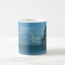 foggy lake in Finland Mug