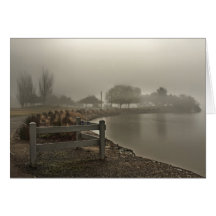 Foggy Lake Path Card
