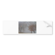 Foggy Lake View Bumper Stickers