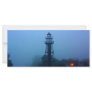 Foggy Mid Pier Lighthouse Personalized Rack Card
