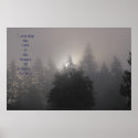Foggy Moon Print w/Scripture Verse