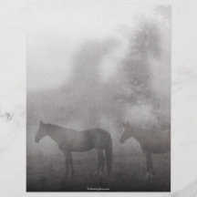 Foggy Morning Horse Custom Flyer