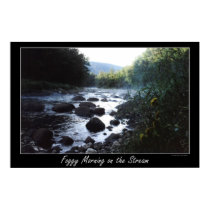 Foggy Morning on the Stream posters