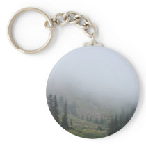 Foggy Mountainside keychain
