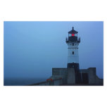 Foggy North Pier Lighthouse Personalized Stationery