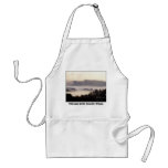 foggy sunrise, Columbia River, Oregon 2 Haiku Apron
