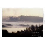 foggy sunrise, Columbia River, Oregon 2 Haiku cards