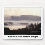 foggy sunrise, Columbia River, Oregon 2 Haiku Mousepad