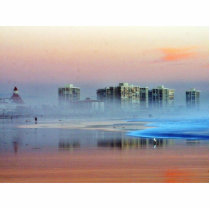 Foggy Sunset In Coronado photo sculptures