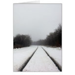 Foggy Train Tracks Card