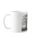 Foggy Trees Black & White mugs by DocPixel Foggy Trees Black & White mugs