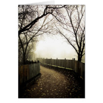 Foggy Waterfront 01 Greeting Card