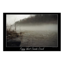 Foggy West Canada Creek posters