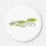 Foi Moderne ronds verts en V Magnet