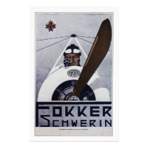 Fokker Schwerin WW1 Aviation Poster - large posters by Hangar1 Fokker Schwerin WW1 Aviation Poster - large posters