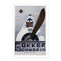 Fokker Schwerin WW1 Aviation Poster posters by Hangar1 Fokker Schwerin WW1 Aviation Poster posters
