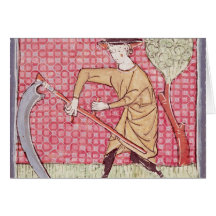 Fol.58v June: Haymaking Card