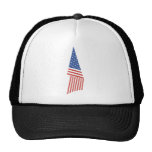 Folded American Flag Mesh Hat