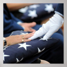 Folded Flags Memorial Posters
