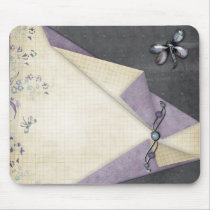 Folded Floral Paper mousepads