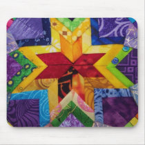folded rainbow star Mousepad mousepads