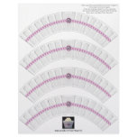 Folded Ribbon Cupcake wrapper in White Customized Letterhead