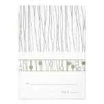 Folded Table Place Card Custom Announcement