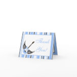 Folded Thank You Card Boy Blue Punk Rocker Guitar