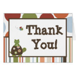 Folded Thank You Card Laguna Beach Turtle Frog Folded Thank You Card Laguna Beach Turtle Frog