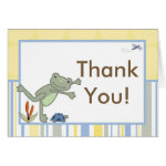 Folded Thank you Card Leap Frog Turtle Bee Folded Thank you Card Leap Frog Turtle Bee