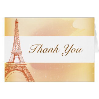 Paris Themed Thank You Cards | Zazzle