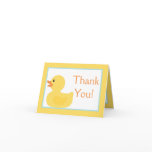 Folded Thank you Card Rubber Ducky Bubbles