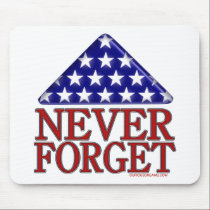 Folded USA Flag-Never Forget mousepads